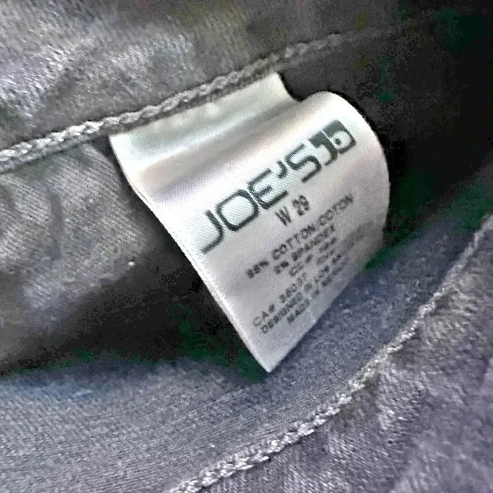 JOE'S JEANS | Black Denim Raw Hem Jean Shorts Short Cutoff | Size 29 - Picture 6 of 8